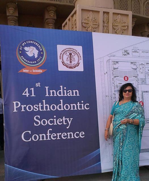 at the indian prosthodontic conference